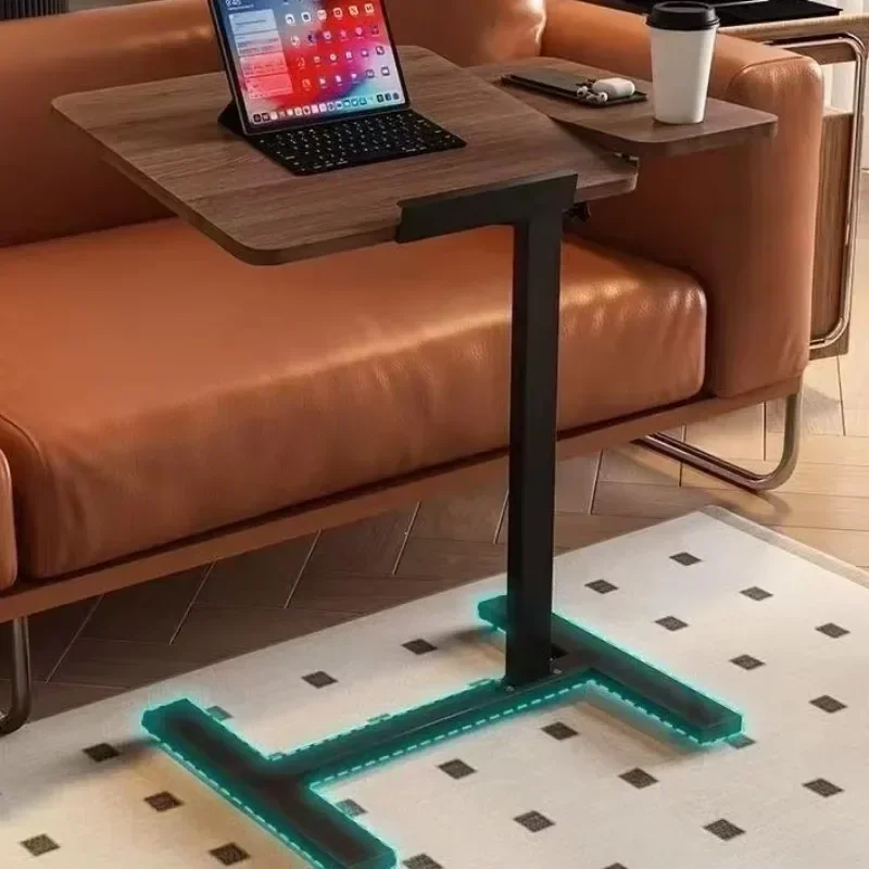 Foldable Movable Computer Desk Bedside Table Bedroom Desk Adjustable Height Flip Top Gaming Table Study Desk Office Furniture