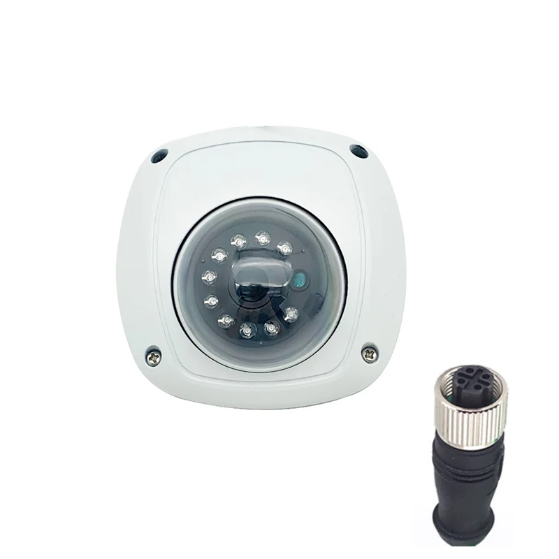 

SDK API RTSP 1080P School Bus Network IP65 Dome Camera with Night Vision OEM/ODM Customization 4 Pin D Code Aviation Connector