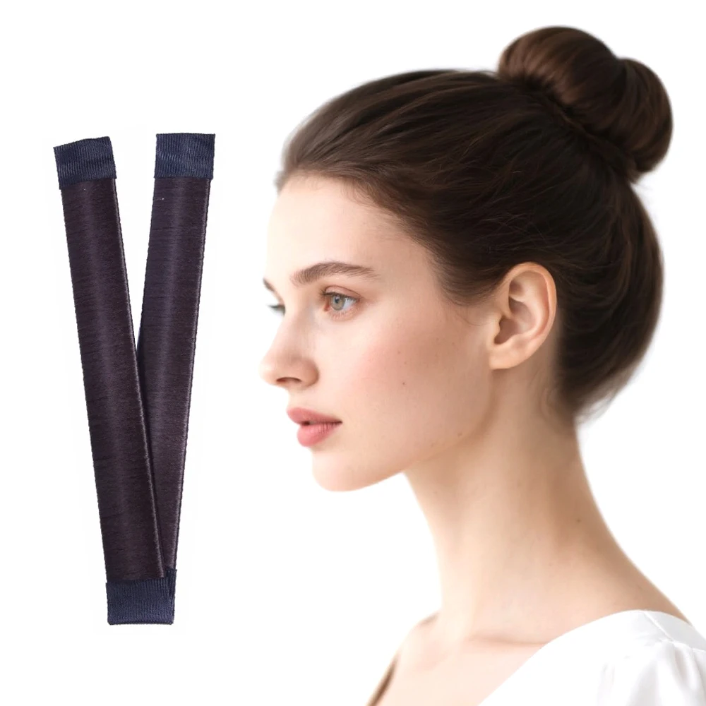 1 Piece Hair Braiding Tool Hair Accessories Synthetic Bud Head Band Bun French Twist Bun for Women Girls Hair Bun Maker