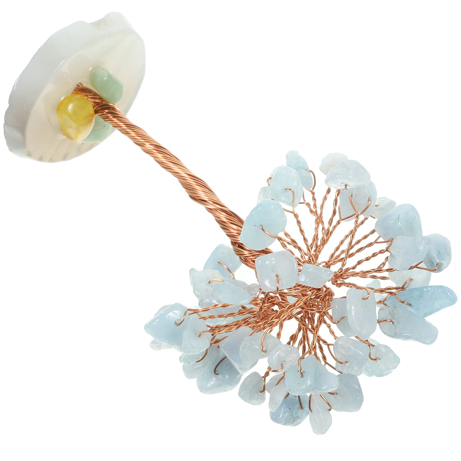 

Crystal Tree Decor Home Office Wealth Plants Beautiful Color Creative Shape Tabletop Ornament Stylish Craft Gift