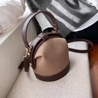 Bolso de balde de hombro de 1 pieza Edición coreana Bolso de cuerpo cruzado simple Bolso de cuerpo cruzado versátil Bolso de moda primavera verano nueva moda