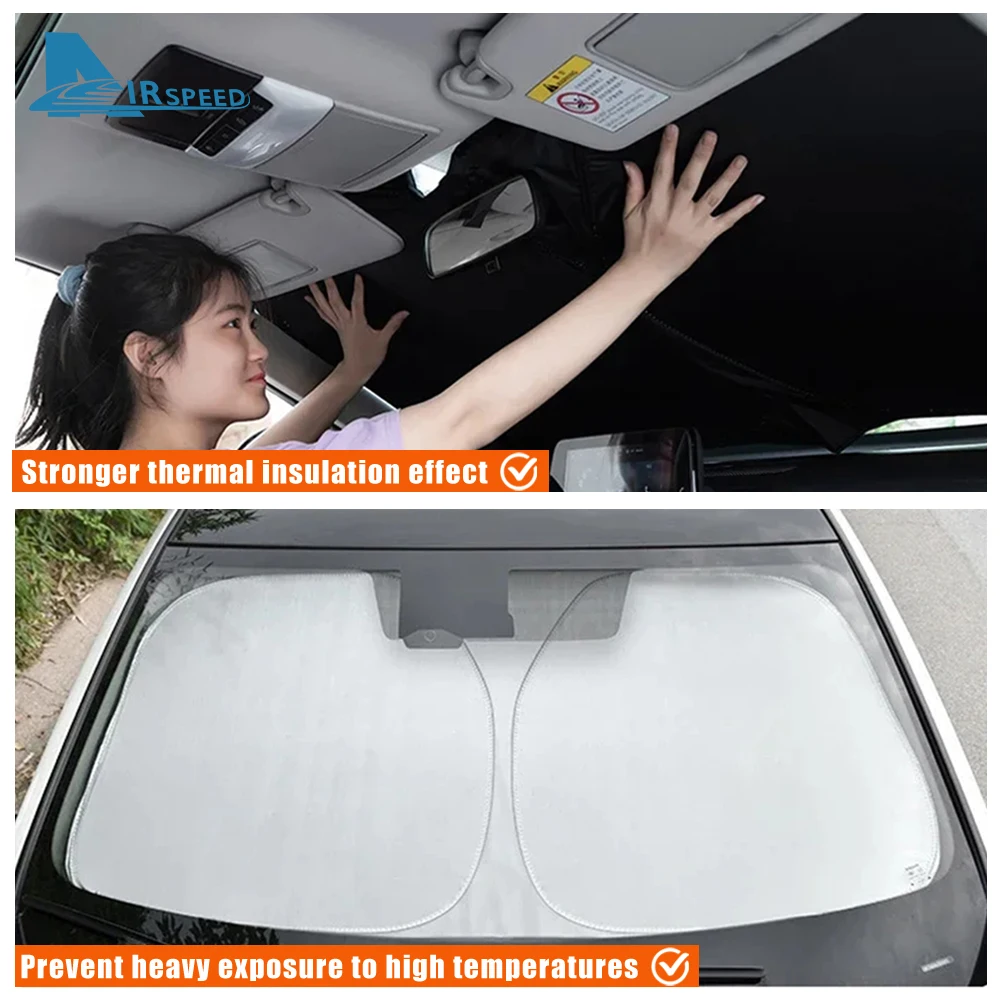 For BMW X1 F48 2016-2021 Foldable Sun Umbrella Front Windshield Sun Shade Umbrella Portable Anti-UV Interior Car Accessories