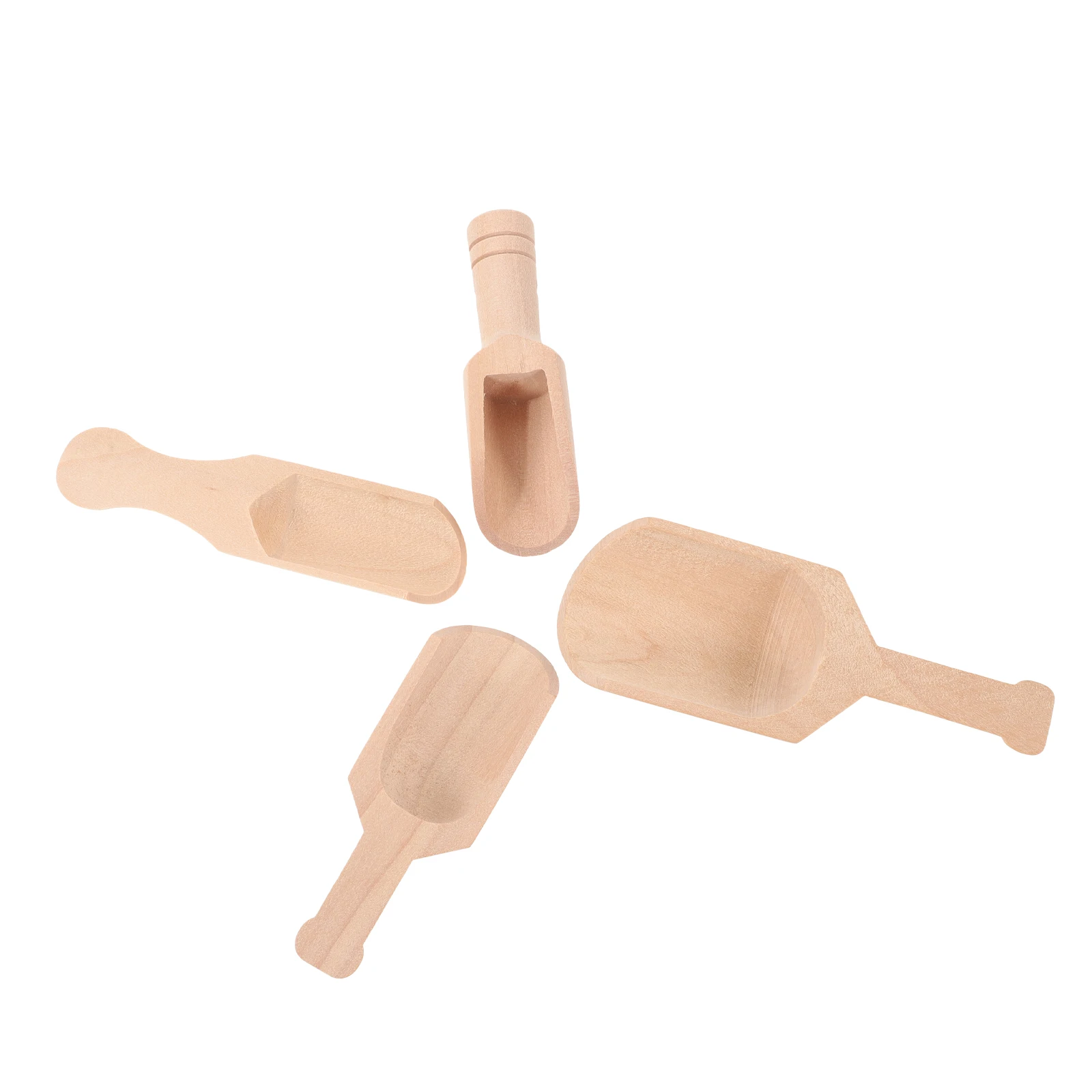 

4 Pcs Scoops for Sugar Coffee Tea Small Practical Kitchen Spoons Compact Lightweight Smooth Edge