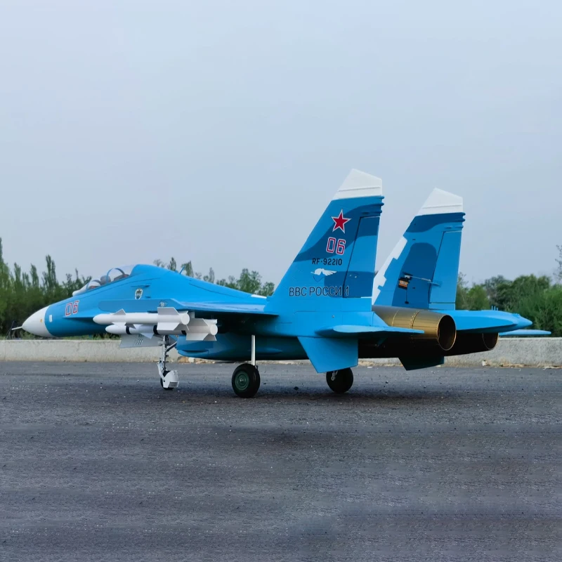 FMSRC Airplane 70mm Su-27 Su27 Sukhoi Ducted Fan EDF Jet Twin Engine with Retracts 6S PNP Model Hobby Plane Aircraft Avion