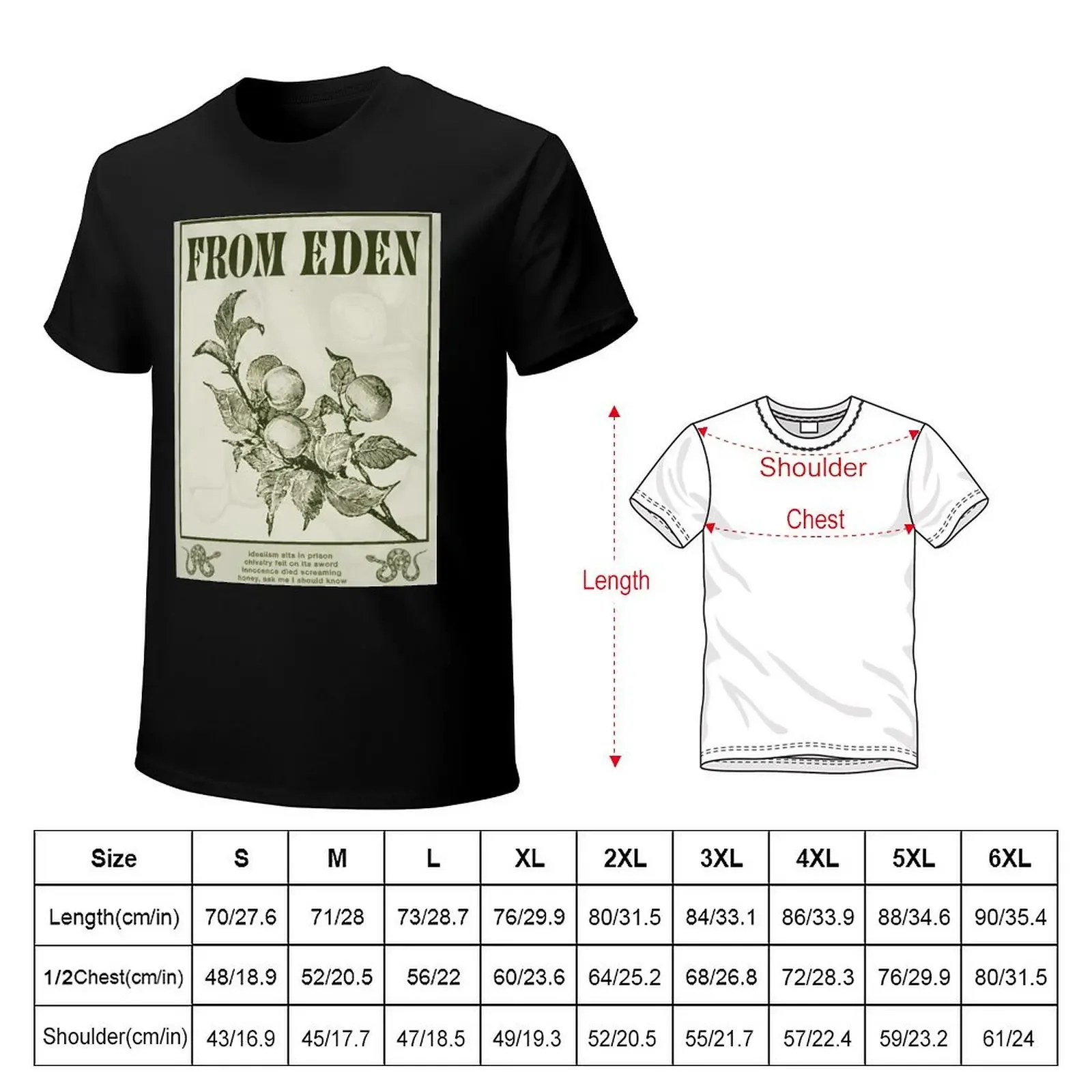 From Eden Hozier T-shirt plus size tops quick drying mens tall t shirts