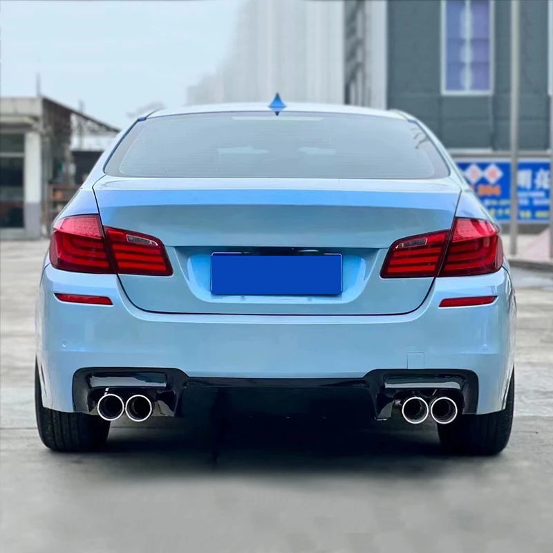 Suitable for 11-17 BMW 5 Series F10 F18 Modified M5 Full Body Kit Front Rear Bumper Side Skirts Four Exhaust Tips view 4