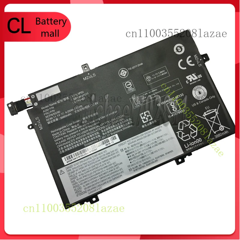 

Новый оригинальный аккумулятор L17L3P52 емкостью 45 Втч 01AV463 SB10K97610 для Lenovo L480 серии L580