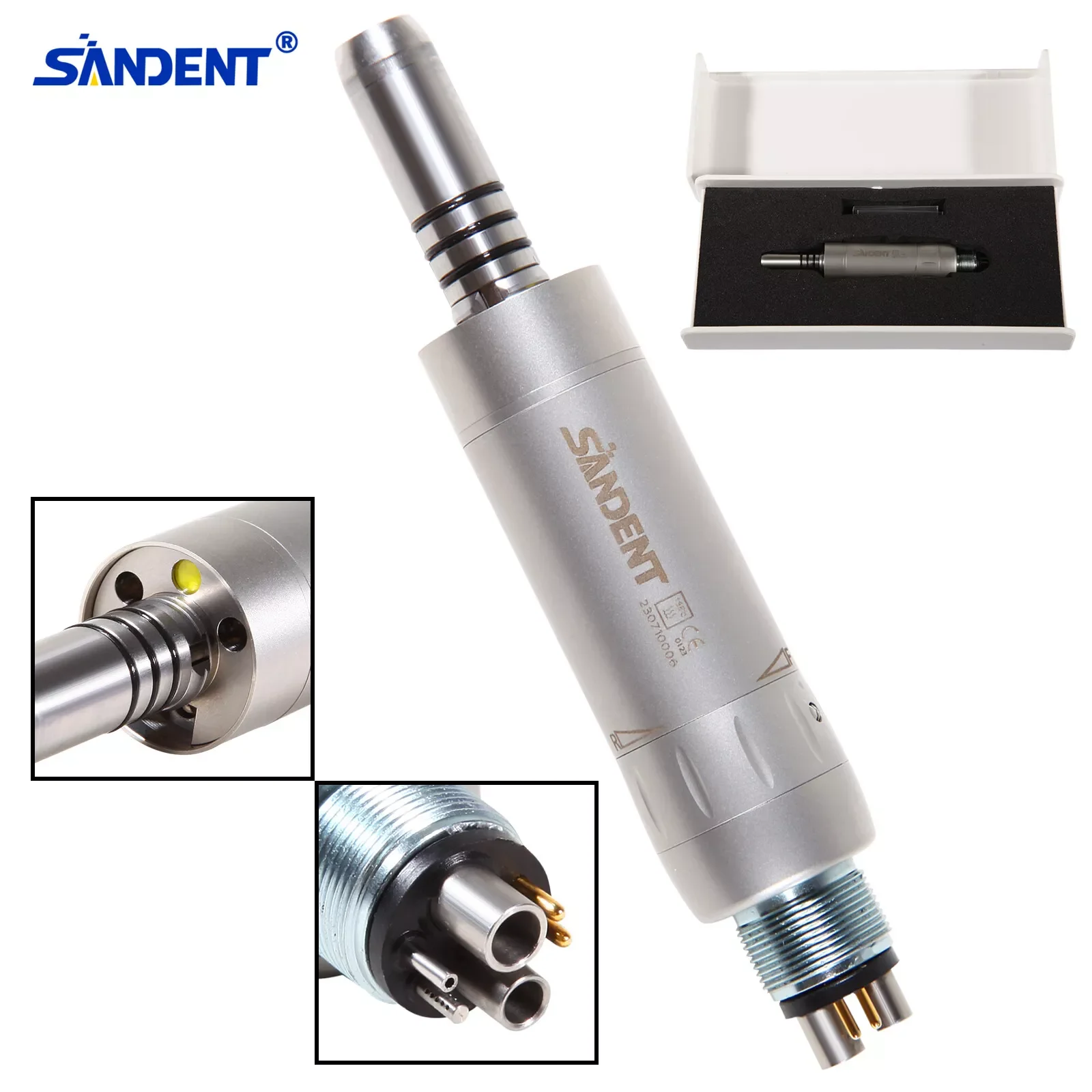 Dental LED Fiber Optic Handpiece 6 Holes micromotor Air motor Fits NSK