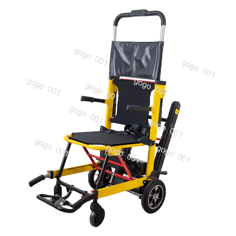 

Electric Stair Climbing Wheelchair, Automatic Crawler Mobility Scooter for Elderly, Foldable Up/Down Stairs Climber