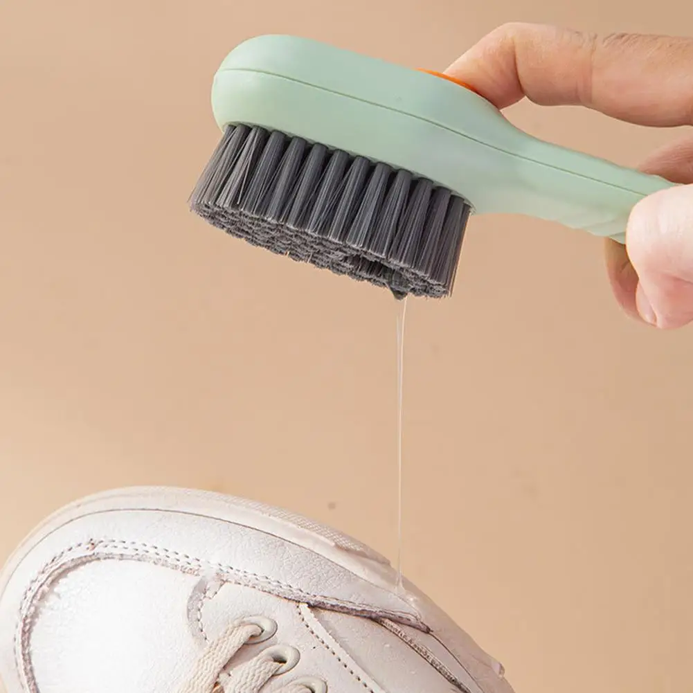 Brush for Pets Cookware Brush Shoes Brush with Ergonomic Handle Sturdy Multifunction Dispenser Durable Shoe Care Scrubbing
