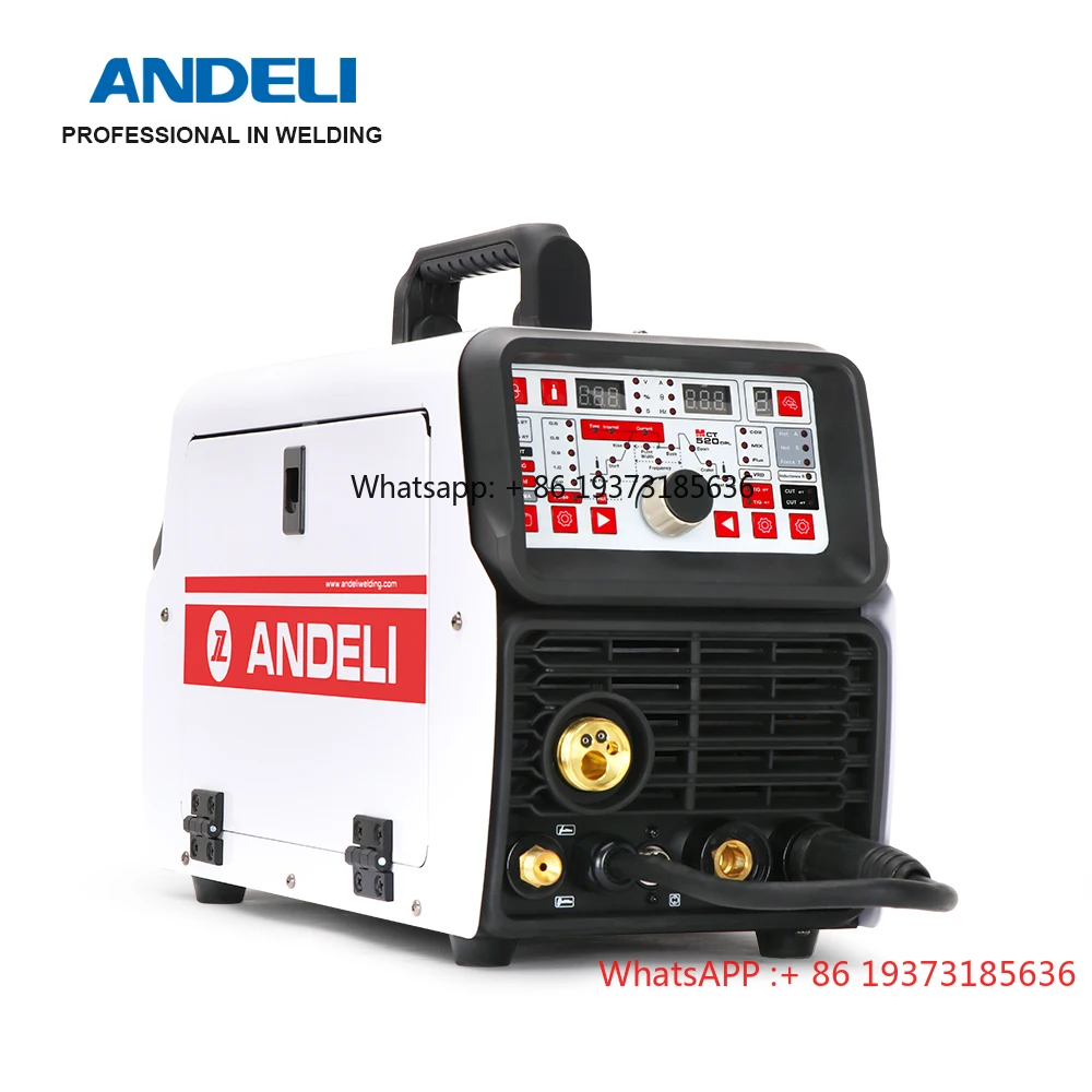 ANDELI 220V MCT-520DPL MIG Welding Machine Hot Sale MIG TIG MMA CUT Pulse Cold Clean 5 in 1 TIG Welding Machine TIG Welder