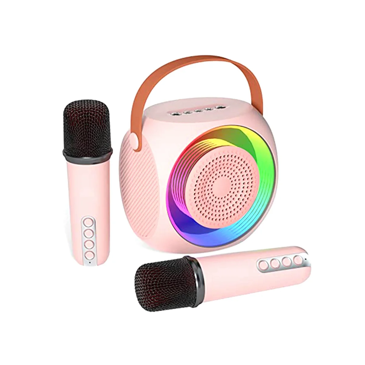 

Portable Bluetooth Karaoke Speaker Machine with 2 Microphones, Suitable for Birthday Gifts Home