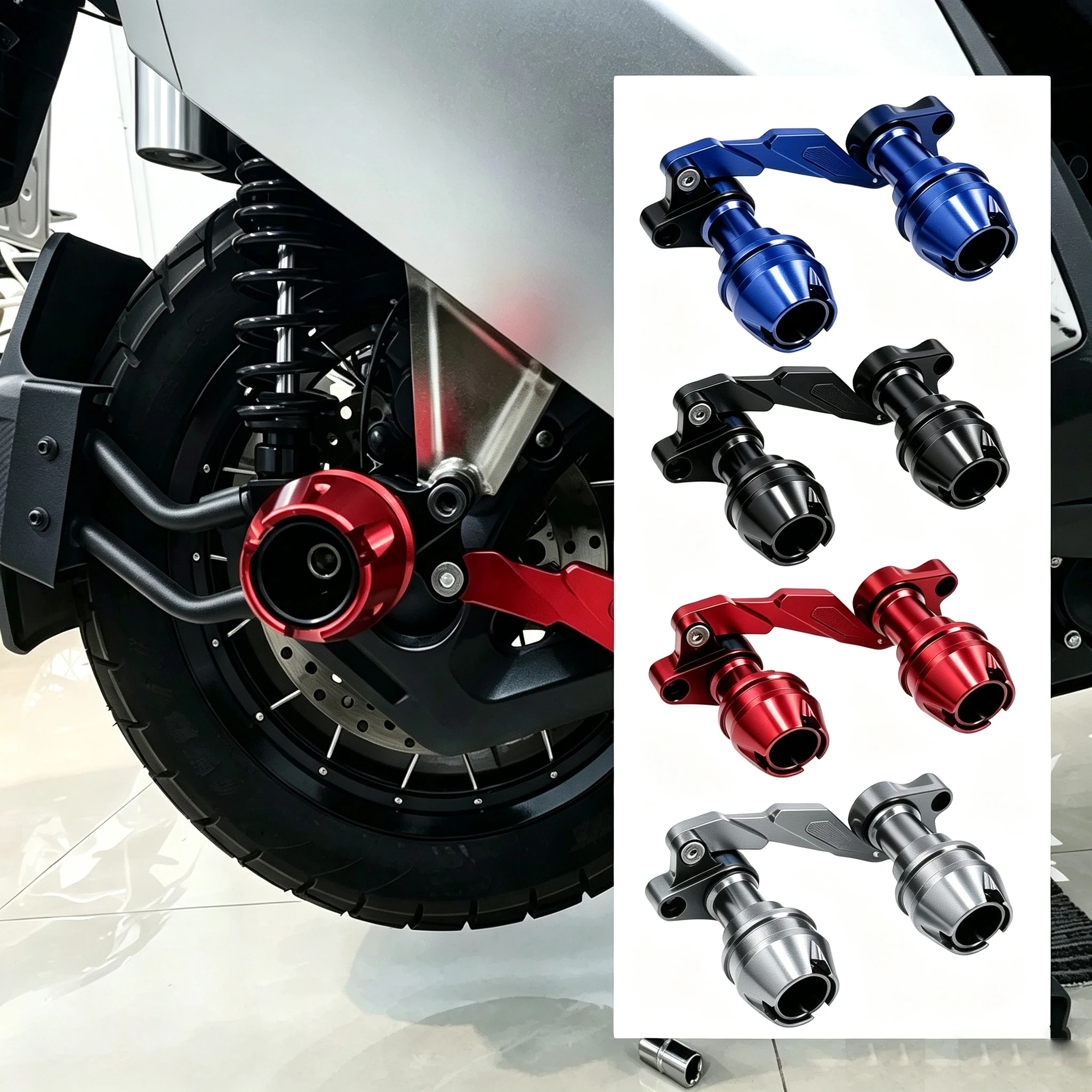 For ZONTES 368G 368 350 D/M/E/K/G/R/T/S Motorcycle Accessorie Front Fork Wheel Fall Protection Frame Slider Anti Crash Protector
