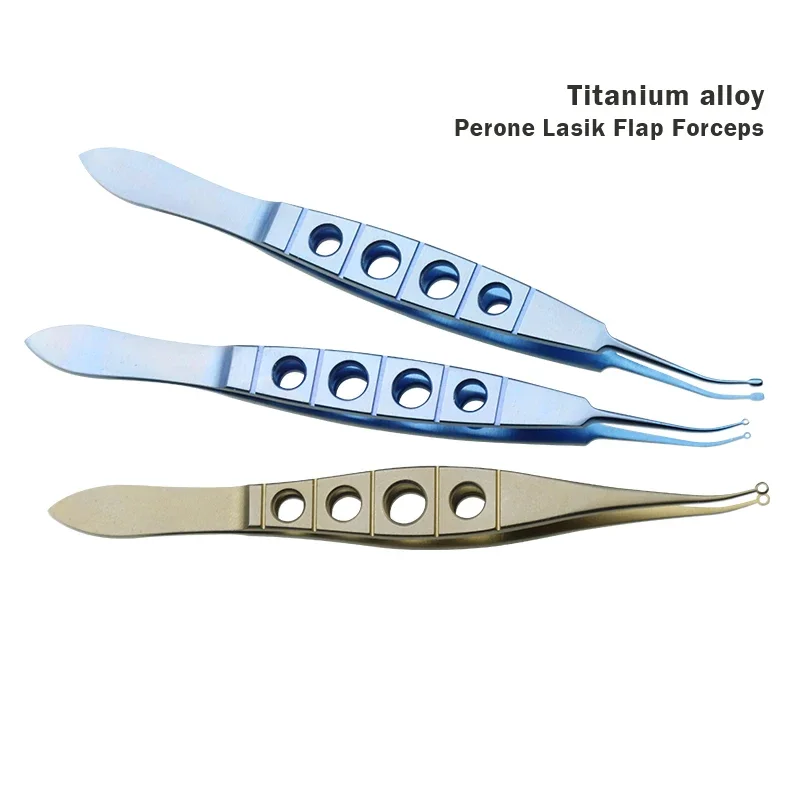 108mm Titanium Ophthalmic Perone LASIK Forceps Eye Plastic Surgery Forceps Tweezers Veterinary Surgical Instruments 1pcs