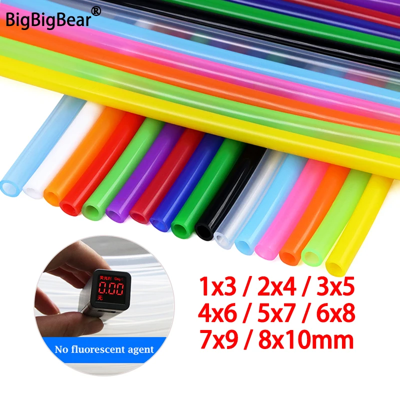 2/5M Silicone Tube ID 1 2 3 4 5 6 7 8mm Flexible Rubber Hose Thickness 1mm Food Grade Soft Milk Beer Drink Pipe Water Connector