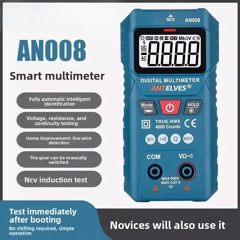 

No-Shift & No Part Change Compact Mini Multimeter - Intelligent All-in-One for Electricians & Novices