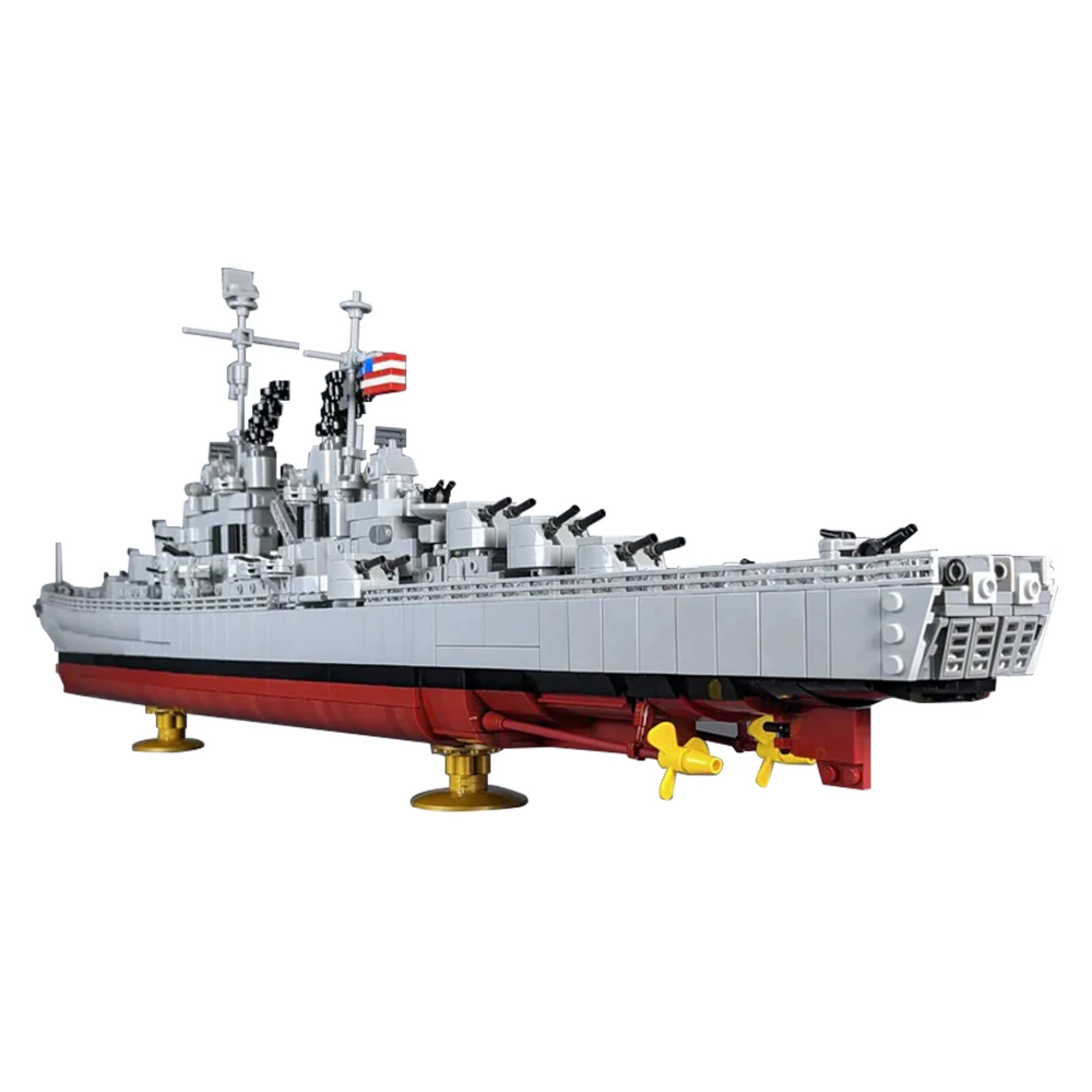 Gobricks MOC Classic Atlanta-Class Cruisers Building Blocks Army Ocean Warship Model Brick Creativity Toys Educational Kids Gift