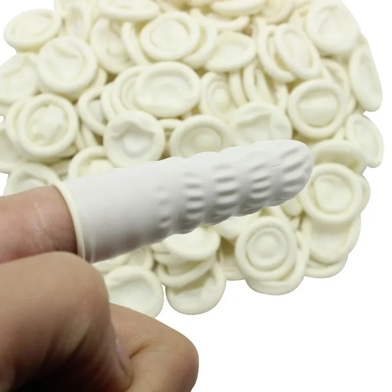 New Arrival 20/50pcs Natural Rubber Gloves Finger Cots Latex Fingertip Protective Disposable