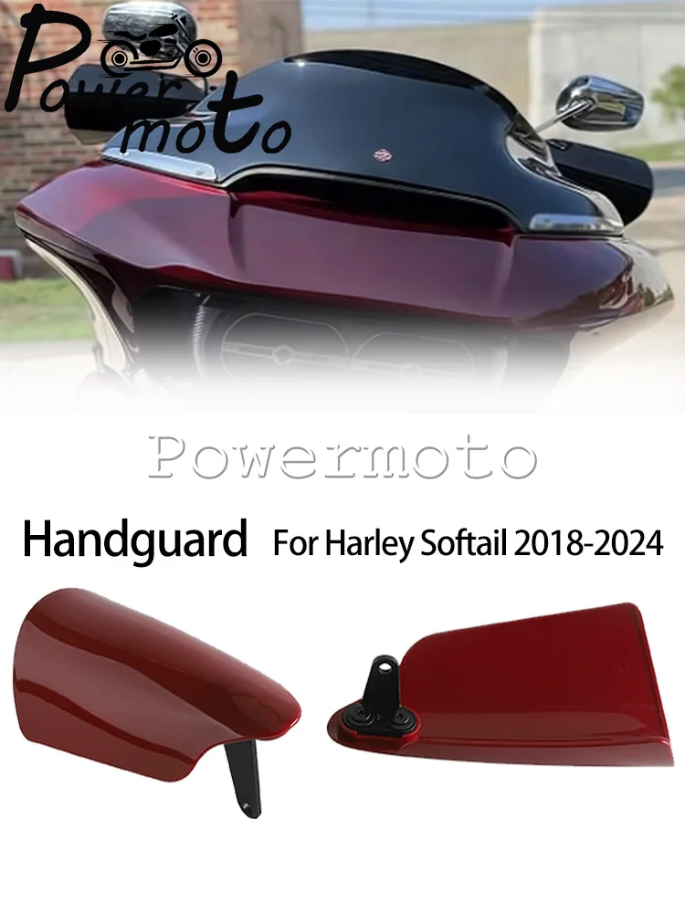 Osłona dłoni motocyklowa, handbary, ochraniacz na kierownicę do Harley Softail Low Rider ST 117 FXLRST Deluxe FLDE Street Bob 18-24 — zdjęcie produktu 7
