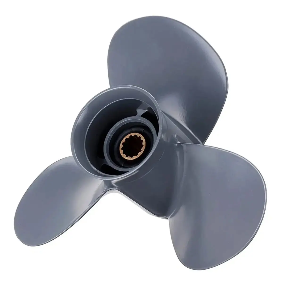 #12T (Gray)3-Blade 13-Spline Outboard Propeller Screw for Honda 35 40,Automotive Parts & Accessories