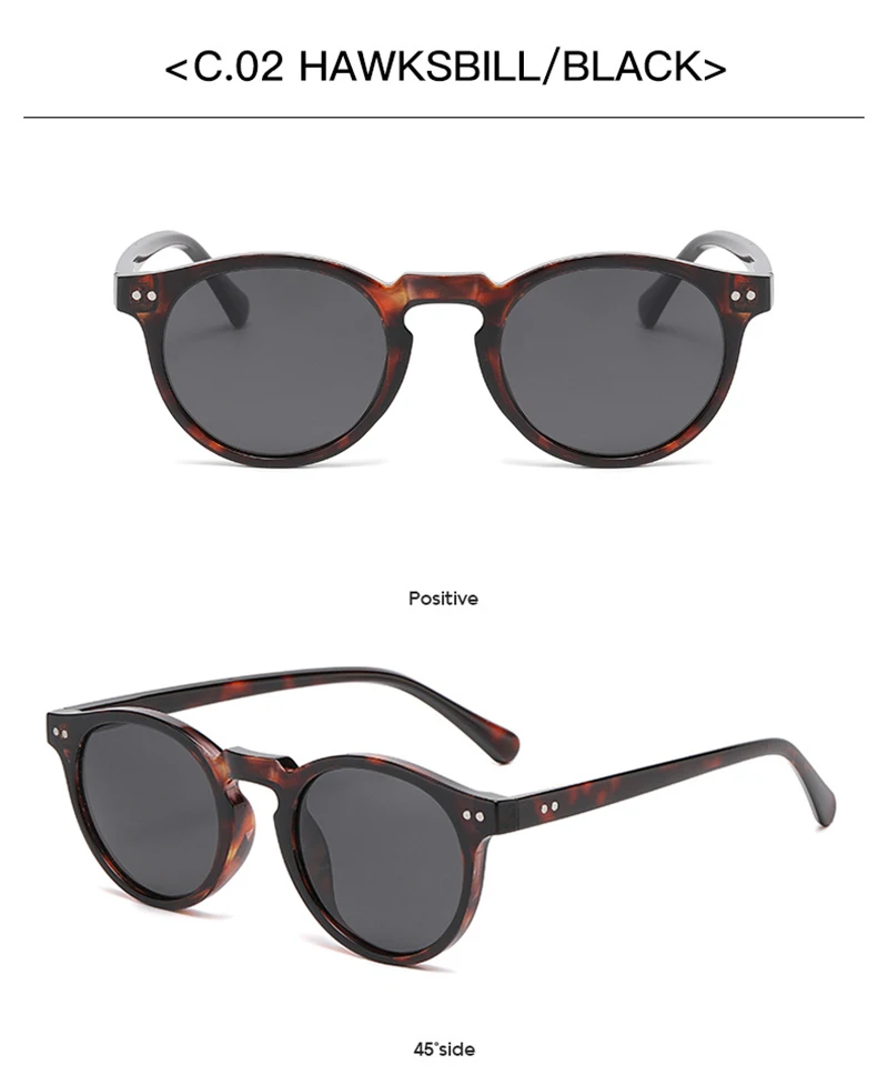 Retro Runde Polarisierte Sonnenbrille Männer Frauen Klassische Geschenke Sonnenbrille Männliche Mode Alle Jahreszeiten Driving Shades – Detail 9