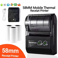 GOOJPRT 58MM Mini Thermal Label Printer Receipt Printer Ticket Bill IOS Android For Small Business/ Computers Printer/Labeler