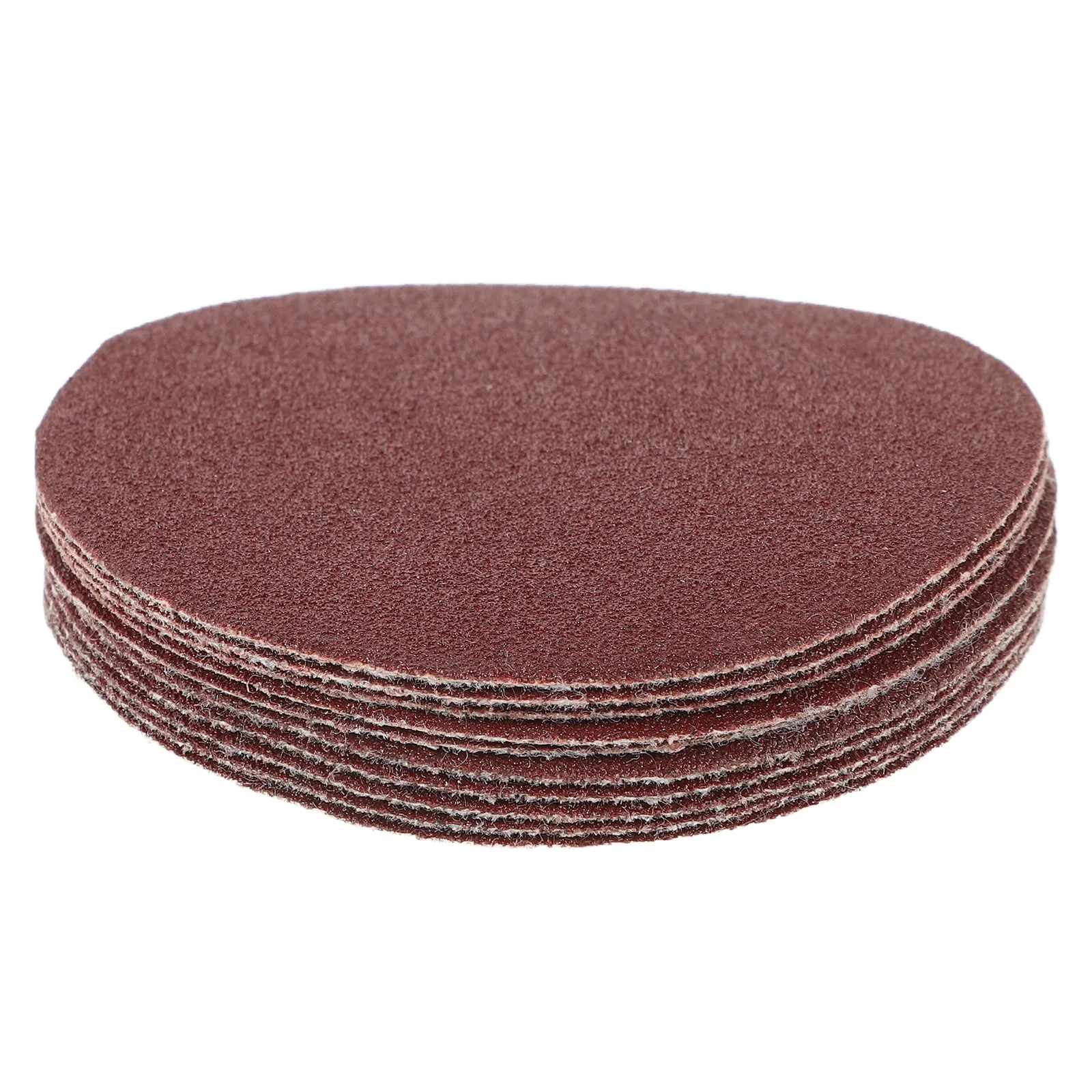 50Pcs Flocking Sandpaper Discs Aluminum Oxide Self-Adhesive Coarse Grinding and Deburring Sanding Discs for Wood Metal Plastic