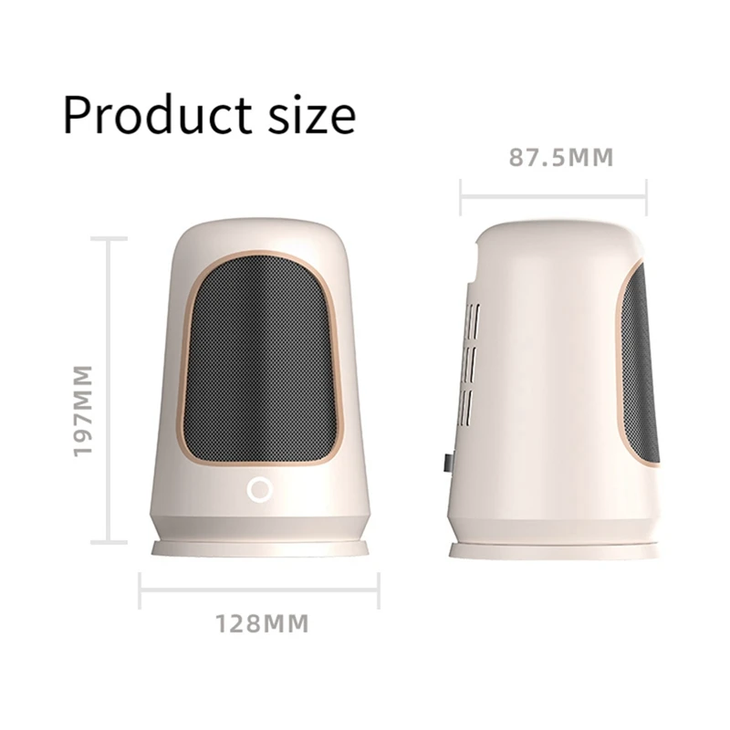 휴대용 빠른 난방 방 히터, 미니 데스크탑 히터, 가정 사무실 워머 기계, 내구성 쉬운 설치, 겨울