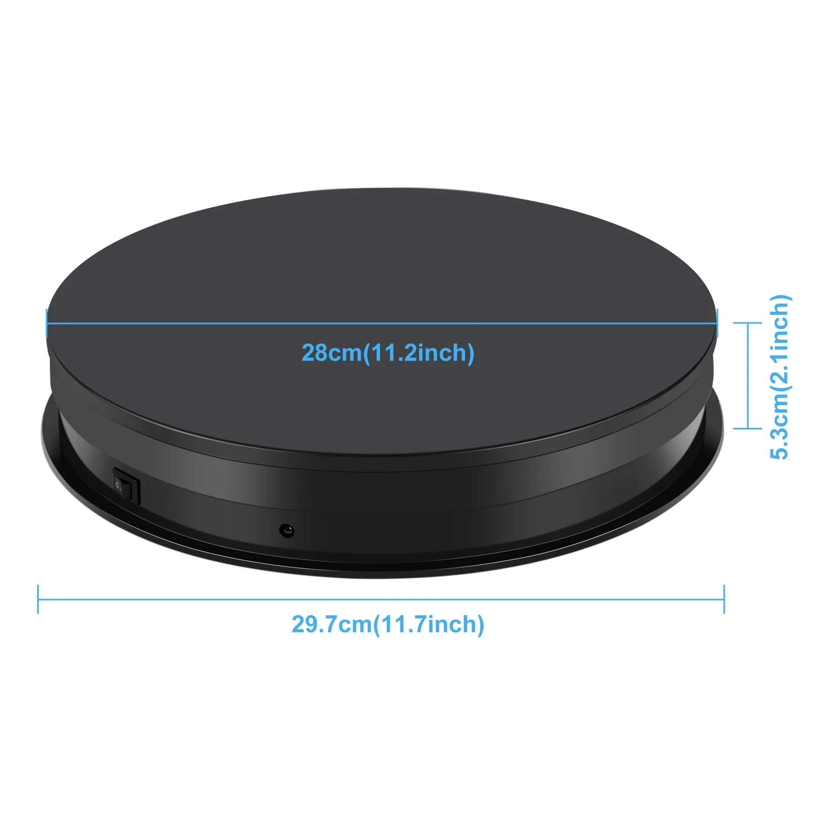 PULUZ 30cm Adjusting Speed Rotating Turntable Display Stand with Remote Control, Load 10-15kg DC12V Speed: 17/20/23/26/32/cycle