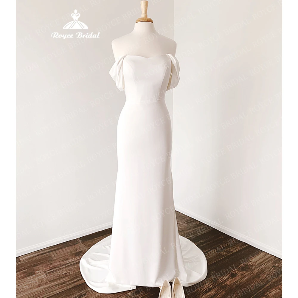 Robe de mariée en pansement ivoire, chic, grande taille, élégante, pour les patients