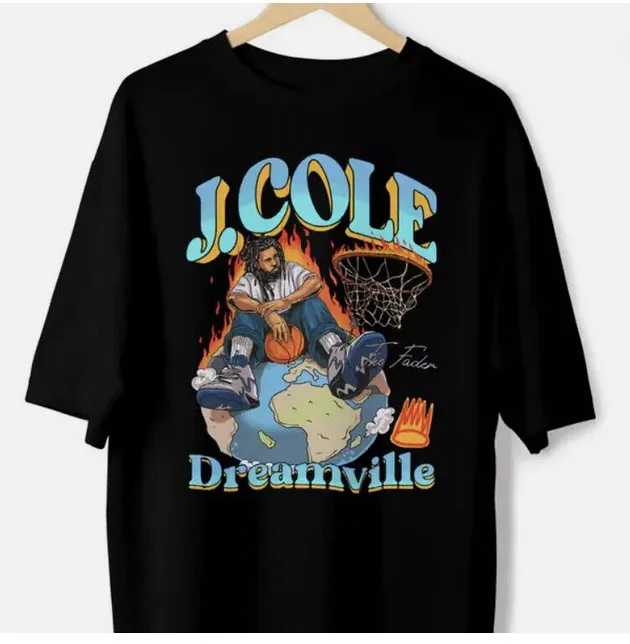 J Cole Dreamville Black Tee Unisex T-Shirt Full Size S to 5XL