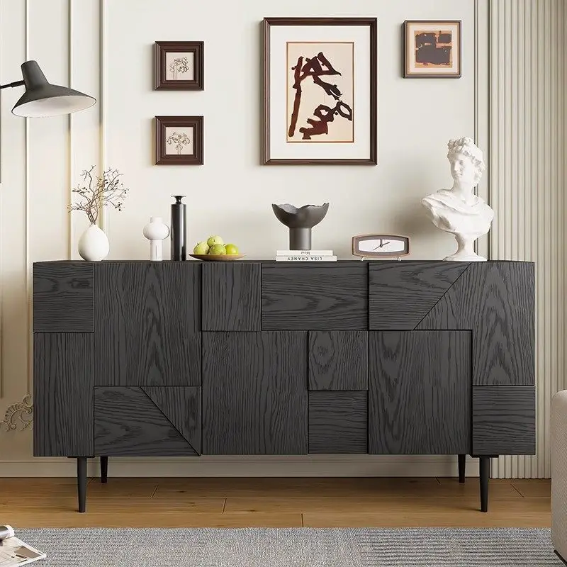 Rustic Classic Living Room Cabinets Retro Wooden Japanese Narrow Living Room Cabinets Storage Meuble Rangement Furniture Home