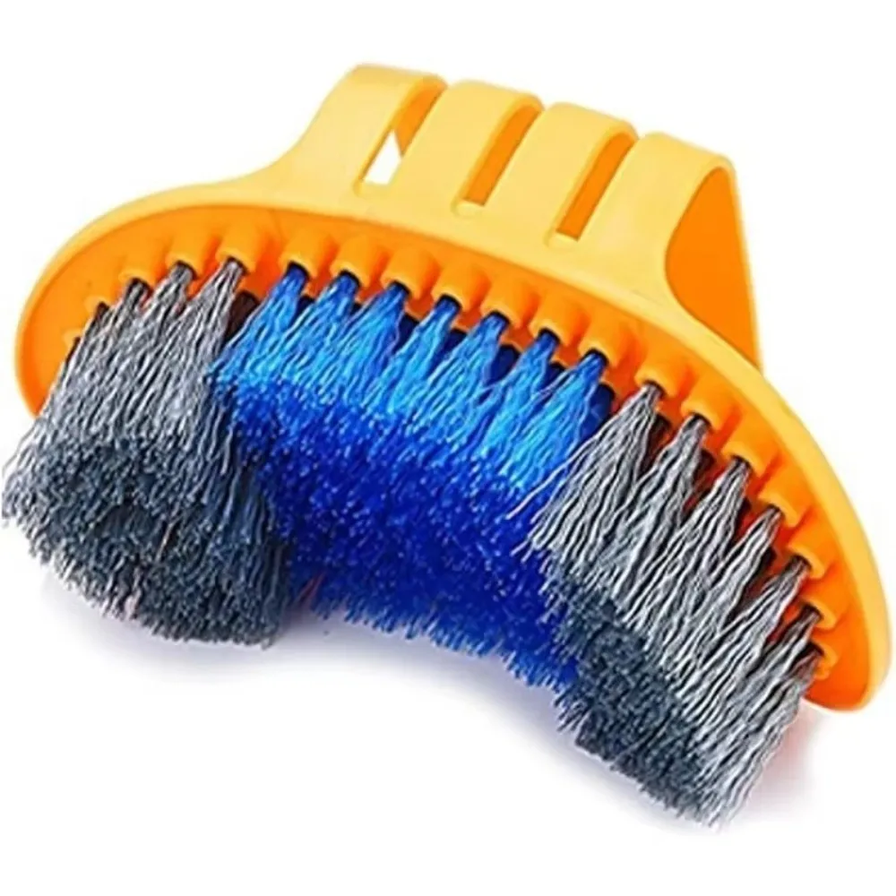Gifts Universal Bicycle Tire Brush Flexible Bristle Outdoor Cleaning Bike Cleaning Tool Cycling Scrubbing Tool