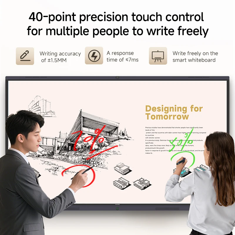 Android Interaktives Whiteboard LCD Infrarot Touchscreen Schule Bildung Tablet Smart Board Preis