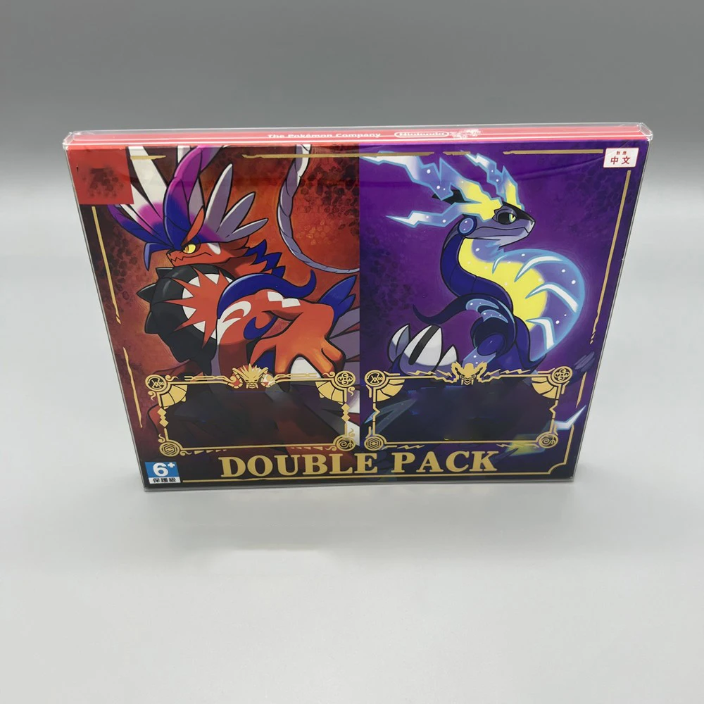 Caja de almacenamiento transparente para mascotas, caja de exhibición colorida para SWITCH NS Poke Mon Japan HK versión empaquetada