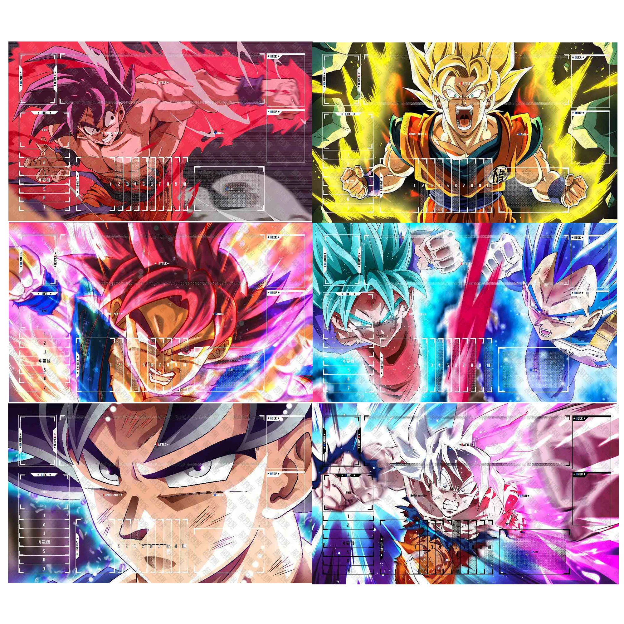 600X350X2Mm Dragon Ball Dcg Super Saiyan Board Game Card Battle Table Mat Dcg Ultra Instinct Single Player Battle Mat Anime Gift