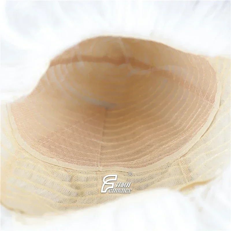 هالوين خمر ماري أنطوانيت الأميرة الباروكات الأبيض مجعد مقاومة للحرارة كعكة الشعر الاصطناعية شعر مستعار تأثيري MN1