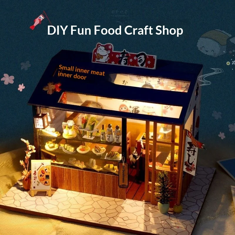 

Коттедж ручной работы своими руками, детские собранные игрушки, миниатюрные модели зданий, украшения сцены, подарки на день рождения для девочек