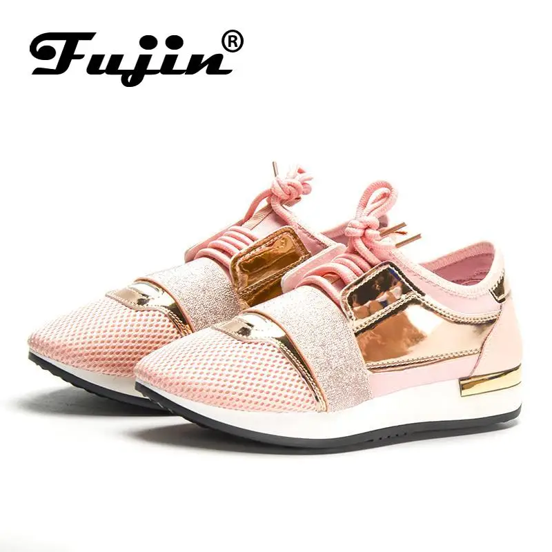 Fujin New 2024 Spring Fashion Women Casual Shoes Pu Leather Platform shoes Women Sneakers Ladies Trainers Chaussure Femme