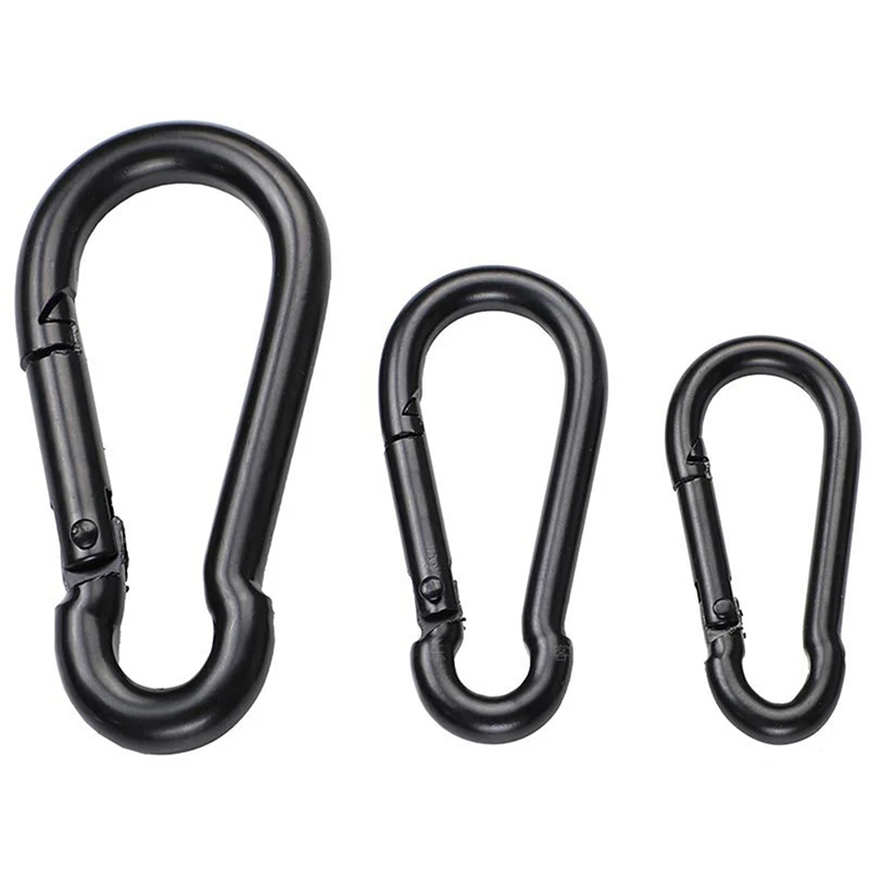 Metal Clip Hooks D Carabiner For Jewelry Making Key Ring DIY Findings Keychain Hooks Connector Climbing accessories