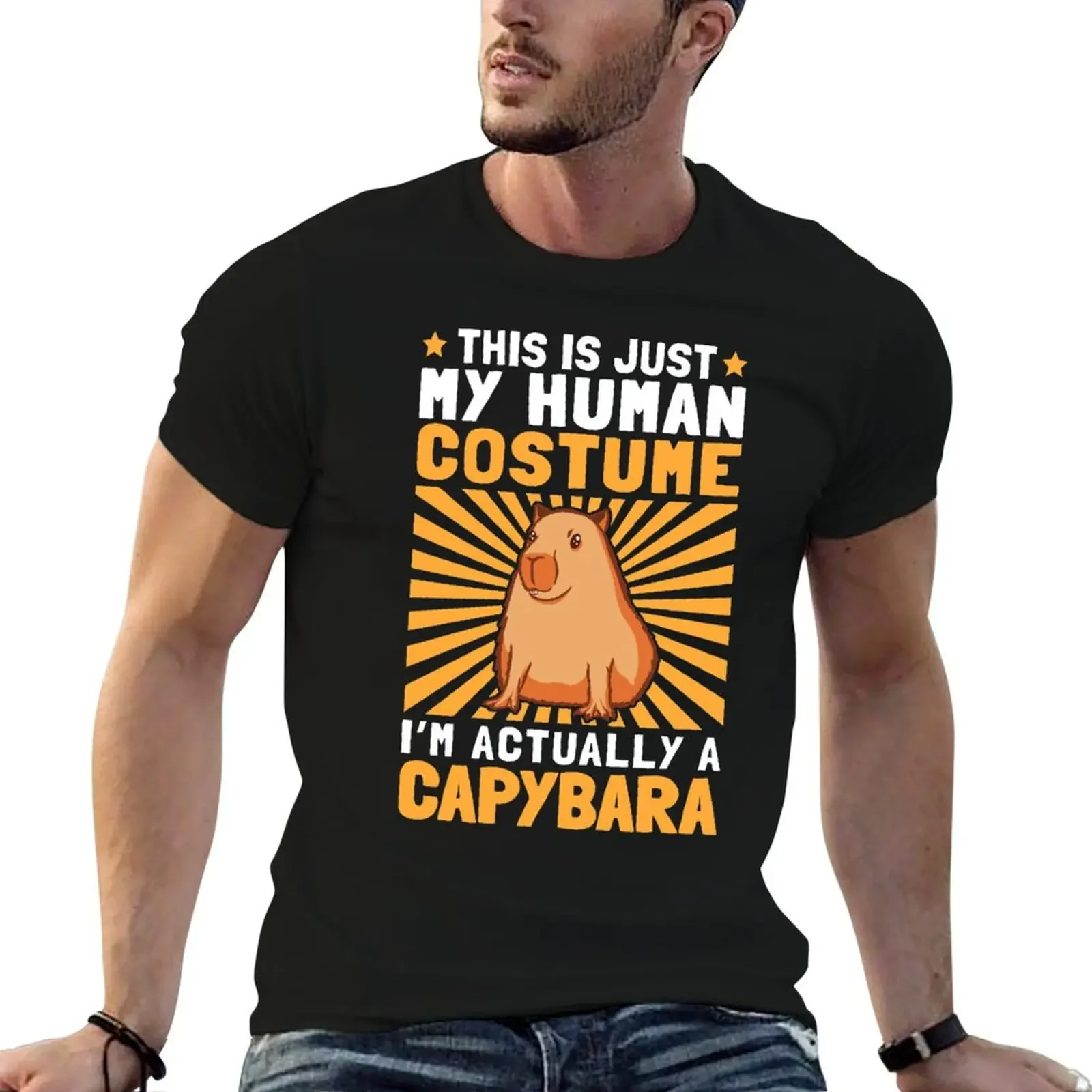 

Capybara Costume Capybara Rodent Gift T-Shirt funny costumes custom shirt mens graphic t-shirts anime
