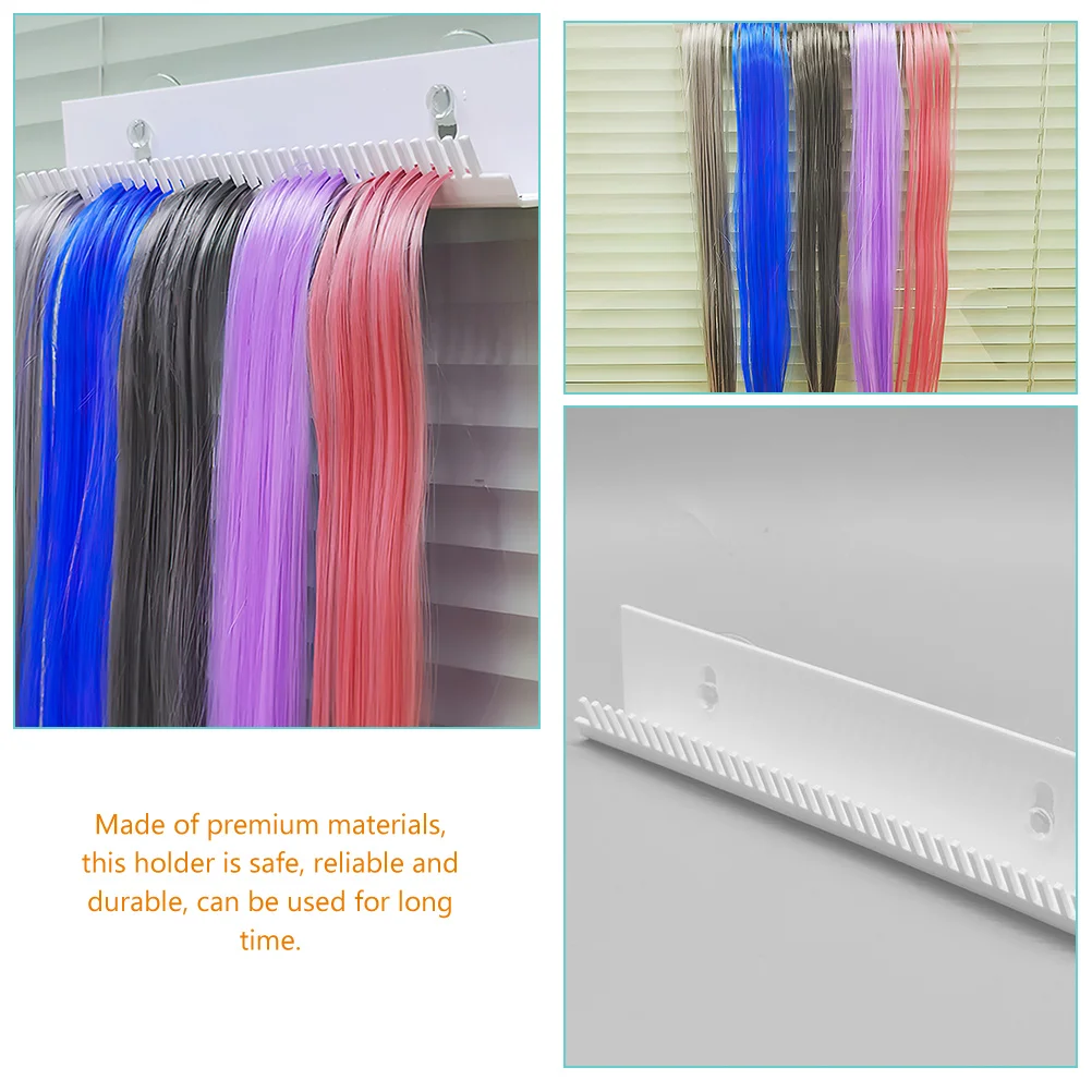 

2 Pcs -curly Display Stand Hair Extension Holder for Styling Bracket Salon Resin