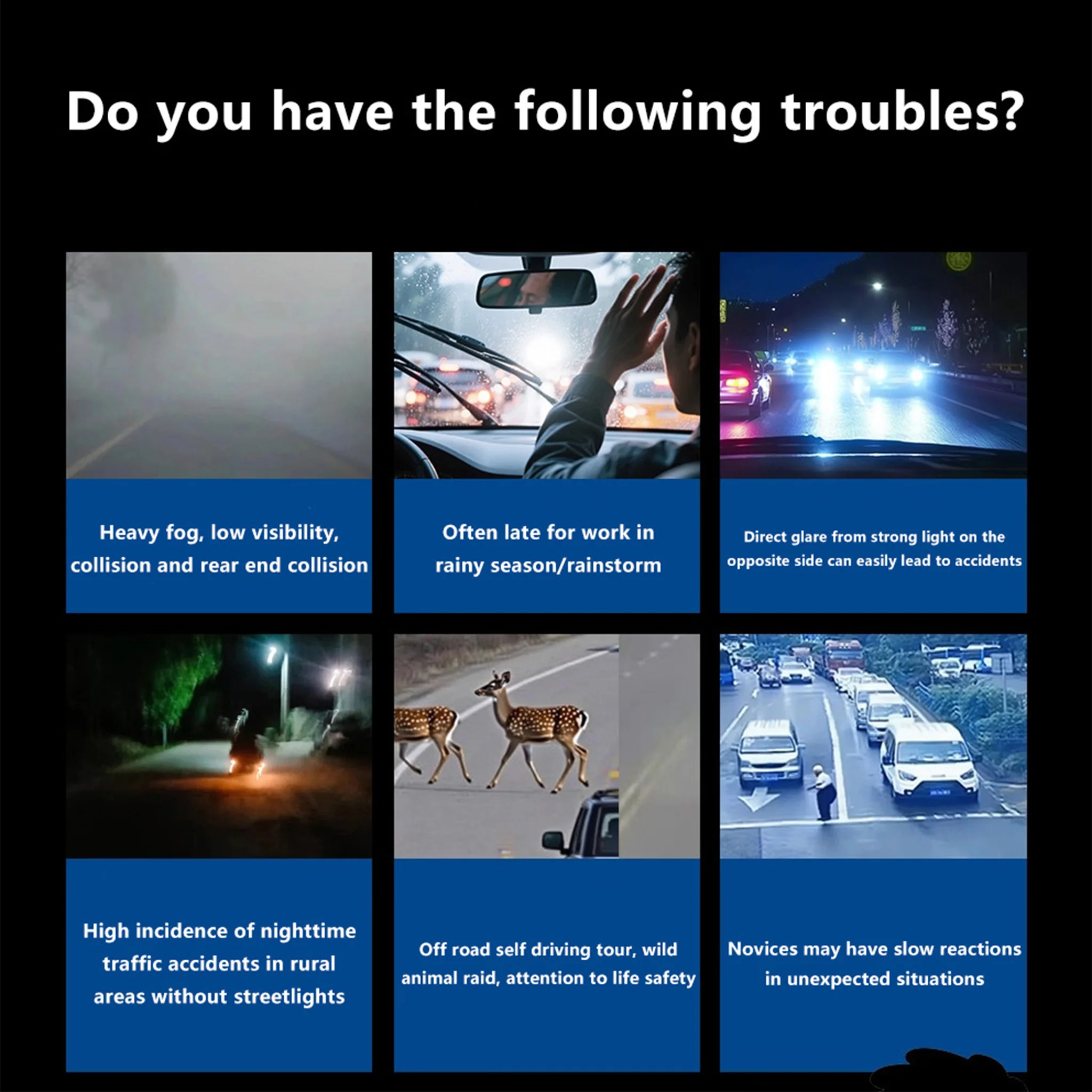 NS7 Nachtzicht Camera Voor Auto 200M Anti-Collision Thermische Infrarood Camera AI Rijveiligheid Gevaar Waarschuwing Herinnering