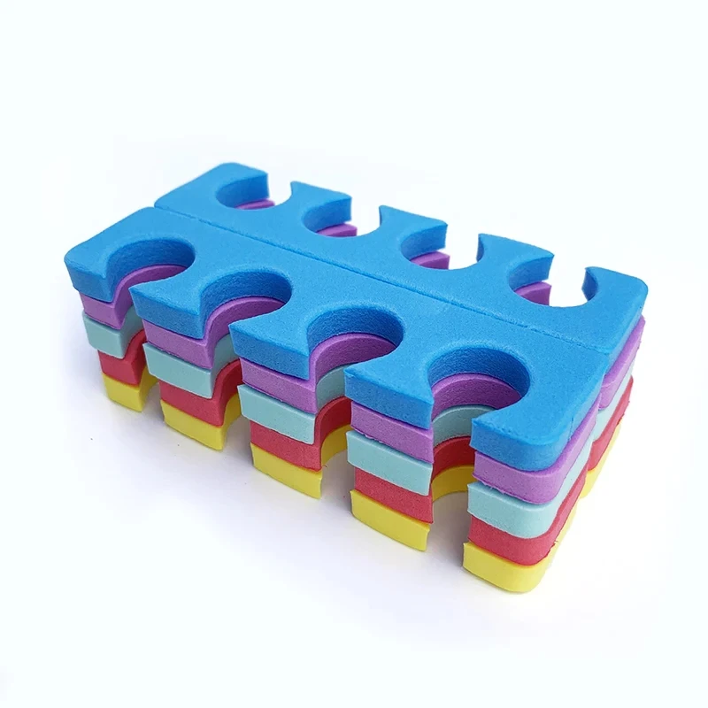 

600Pcs/300 Pairs Pedicure Toe Separators Nail Art Manicure Finger Separadores unha Tools EVA Foam Toe Stretcher Fingers Relaxing