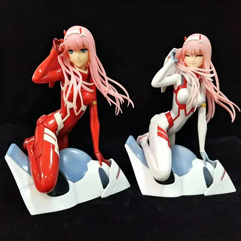 Darling In The Franxx Zero Two02 Kawaii Anime Figure Pvc Combat Suit Model Toy Collectible Desktop Pc Case Ornament Adult Gift