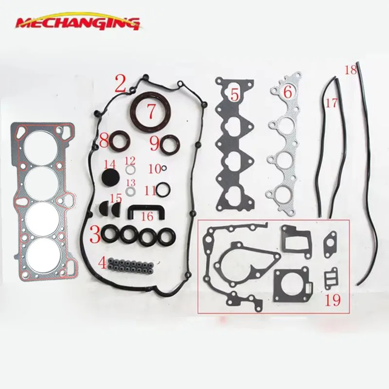 

FOR KIA RIO II HYUNDAI MATRIX ACCENT 1.6 G4ED G4ED-G Engine Rebuilding Kits Full Set Engine Gasket 20910-26K00