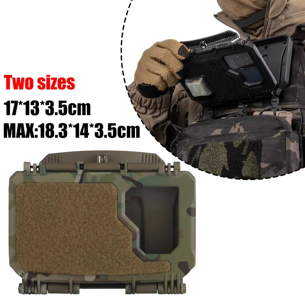 Tactical Navigation Board Storage Box V2 PLUS MOLLE Phone Holder Hunting Plate Carrier Equipment Airsoft New Style Training Gear