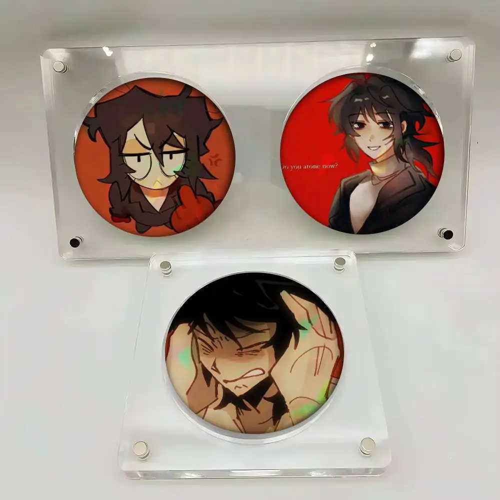 M-Married In Red B-Bok su Custom  Round Badge Game Figure Button Pin Tinplate Brooch Clothes Bag Accessories Friends Gift