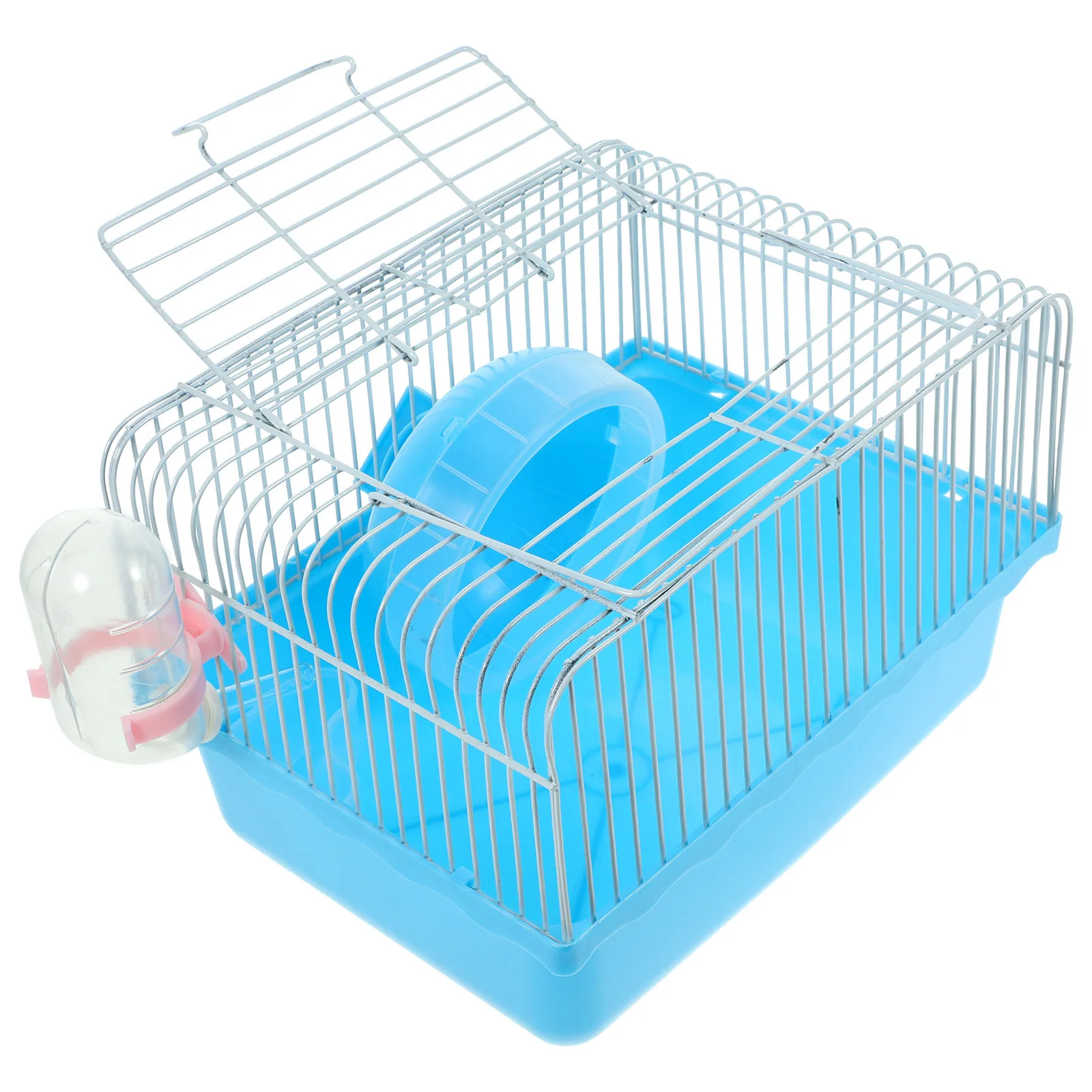 

Hamster Cage Travel Carry Blue Multifunction Design for Pet Hamster Sleeping Playing Eating Small Pets Supplies