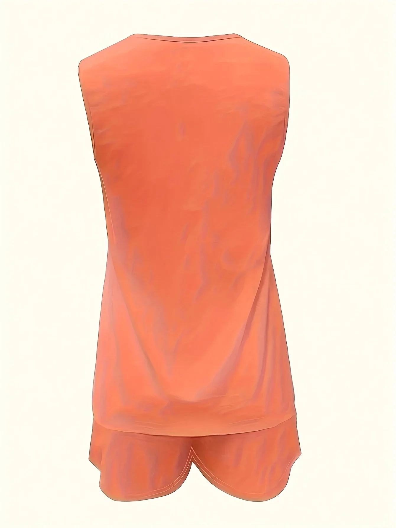 حجم كبير 1XL-5XL المرأة الجديدة الصلبة شيك عادية طاقم الرقبة تانك التي شيرت والسراويل العصرية